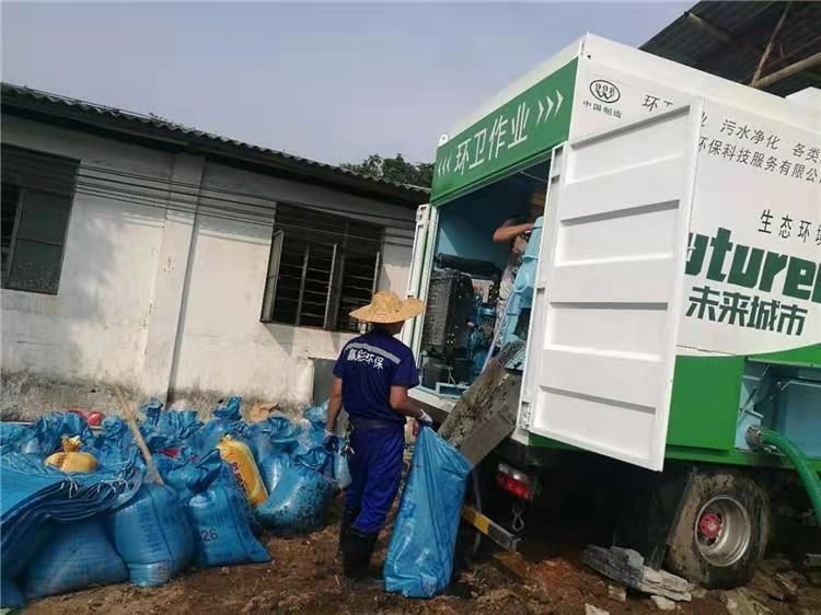 东台工业污泥压干处理